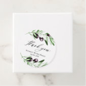 Étiquettes Cadeau Autocollant rond classique de fête prénuptiale de  (En situation)