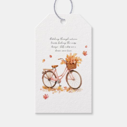 Étiquettes Cadeau Automne (Devant)