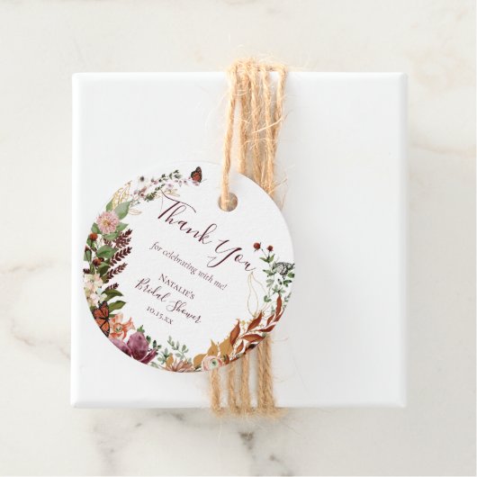 Étiquettes Cadeau Automne (En situation)