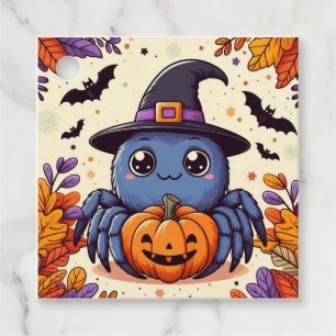 Étiquettes Cadeau Automne/automne/araignée/sorcière/halloween