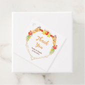 Étiquettes Cadeau Automne Automne Récolte Mariage Merci (En situation)