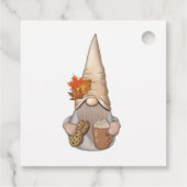 Étiquettes Cadeau Automne Automne Whimsical Nordic Harvest Gnomes Fa (Dos)