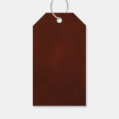 Étiquettes-cadeau Automne Feuilles Mariage campagnard rustique Accue (Dos)