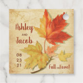 Étiquettes Cadeau Automne Maple Feuille Mariage Faveur Enregistrer D (Dos)
