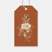 Étiquettes-cadeau Automne Moderne Mariage en terre cuite Merci (Dos)