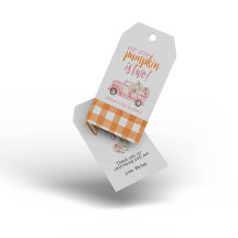 Automne Pink Floral Citrouille Harvest Truck