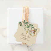 Étiquettes Cadeau Automne Rustique Brown verdure Première Communion (En situation)