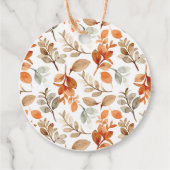 Étiquettes Cadeau Automne Simmer (Dos)