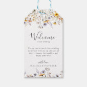 Étiquettes-cadeau Automne Sunshine Élégant Mariage Fleur sauvage Bie (Devant)