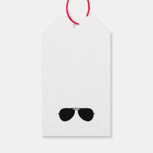 Étiquettes-cadeau Aviateur Lunettes de soleil Pilote avion Cool vola