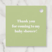 Étiquettes Cadeau Aviateur Wolf, Baby shower rayé (Dos)