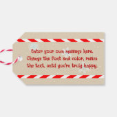 Étiquettes-cadeau Avion Cute Gingerbread (Dos Horizontal)