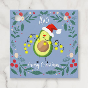 Étiquettes Cadeau Avo joyeux noël avocat carte de notes