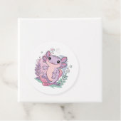 Étiquettes Cadeau Axolotls mignons (En situation)
