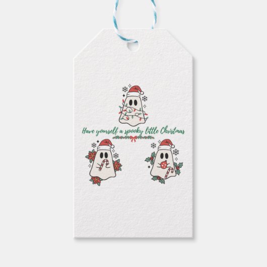 Étiquettes-cadeau Ayez un petit Noël Éffrayant (Devant)