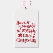 Étiquettes-cadeau Ayez-vous un joyeux petit cadeau de Noël Tags (Devant)
