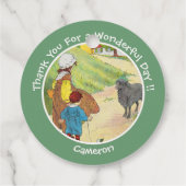 Étiquettes Cadeau Baa, Baa, Black Sheep Anniversaire Collection (Dos)