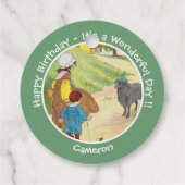 Étiquettes Cadeau Baa, Baa, Black Sheep Anniversaire Collection (Dos)