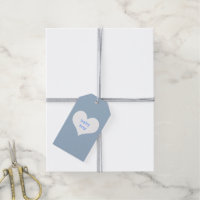 Baby Boy Pastel Bleu et Coeur Blanc