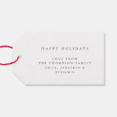 Étiquettes-cadeau Baby First Christmas Custom Photo Overlay (Dos (Horizontal))