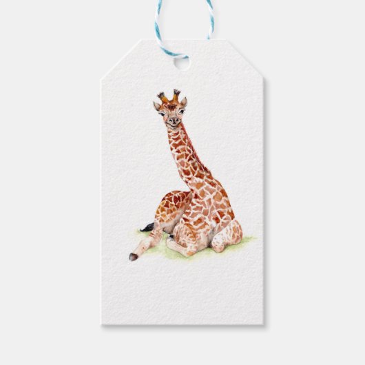 Étiquettes-cadeau Baby Giraffe (Devant)