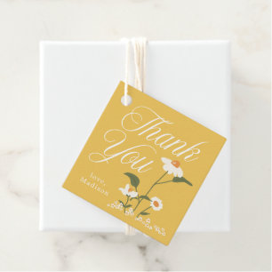 Étiquettes Cadeau Baby in Bloom Fleur sauvage Merci Baby shower