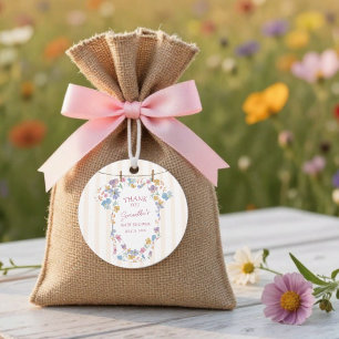 Étiquettes Cadeau Baby In Bloom Ligne de Vêtements Baby Shower