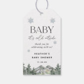 Étiquettes-cadeau Baby It's Cold Outside Baby shower Favors (Dos)