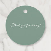 Étiquettes Cadeau Baby Koala Soft Green Eucalyptus Anniversaire (Dos)