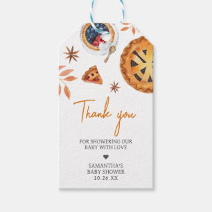 Étiquettes-cadeau Baby shower à gâteau de la petite coupe d'automne