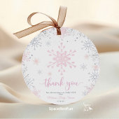 Étiquettes Cadeau Baby shower à neige