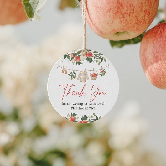 Étiquettes Cadeau Baby shower Apple Fall
