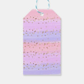 Étiquettes-cadeau Baby shower arc-en-ciel rose or moderne Favoriser (Dos)