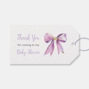 Étiquettes-cadeau Baby Shower Arc-en-Ciel Ruban Nœud Papillon