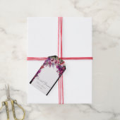 Étiquettes-cadeau Baby Shower avec Arche Florale Gras (Avec de la ficelle)