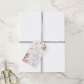 Étiquettes-cadeau Baby shower Baisers Floraux Papillons (Avec de la ficelle)