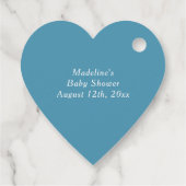 Étiquettes Cadeau Baby shower Bébé bleu mignon faire potion (Dos)