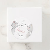 Étiquettes Cadeau baby shower bébé lapin (En situation)