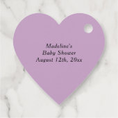 Étiquettes Cadeau Baby shower Bébé Lilac mignonne Faire Potion (Dos)