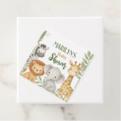 Étiquettes Cadeau Baby shower Bébé mignon Animaux (En situation)