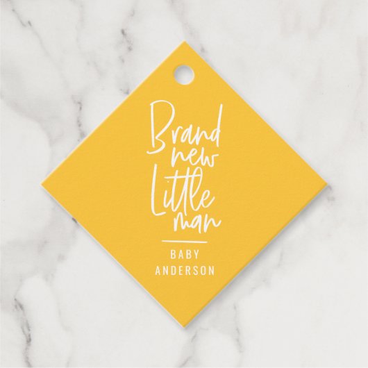 Étiquettes Cadeau Baby shower bébé moderne merci (Devant)