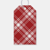 Étiquettes-cadeau Baby shower bébé-Q À damiers Red & Black Grill (Dos)