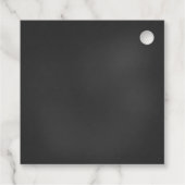 Étiquettes Cadeau Baby shower bébé-Q Carré de bouteille de bière (Dos)