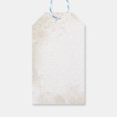 Étiquettes-cadeau Baby shower bleu Teddy Bear Nuages (Dos)