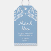 Étiquettes-cadeau Baby shower Blue Cielito Lindo Merci (Devant)