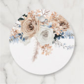 Étiquettes Cadeau Baby shower Boho Pampas Grass (Dos)