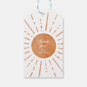 Étiquettes-cadeau Baby shower Boho Sun (Dos)
