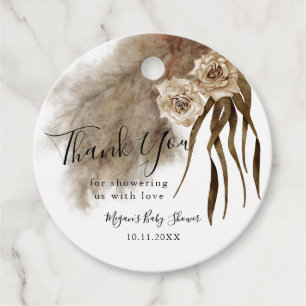 Étiquettes Cadeau Baby shower Botanique Boho Fall