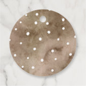 Étiquettes Cadeau Baby shower Botanique Boho Fall (Dos)