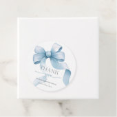 Étiquettes Cadeau Baby shower Bow Coquette Boy (En situation)